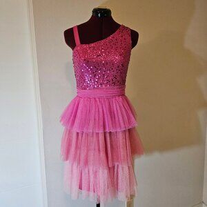 Cherokee Barbiecore dress kids 16, adult S